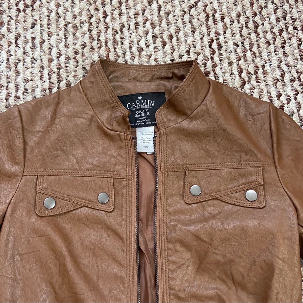 Carmin Faux Leather Jacket - Picture 3 of 15